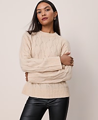 Cable Crew Neck Sweater carousel Product Image 2
