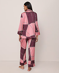 Chain Link Print Satin Pajama Set carousel Product Image 2