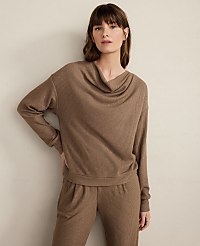 Haven Well Within Brushed Rib Knit Drape Neck Top carousel Product Image 1