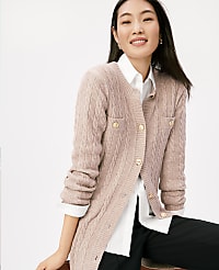 Long Cable Cardigan carousel Product Image 1