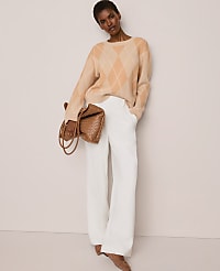 The Petite Side Button Wide-Leg Pant carousel Product Image 4