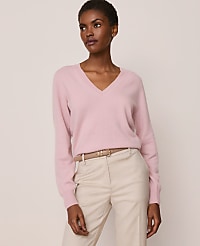 Cashmere V-Neck Sweater carousel Product Image 1