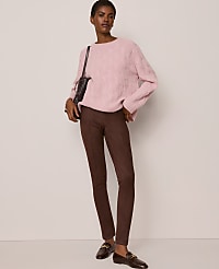 The Polished Legging in Faux Suede carousel Product Image 4