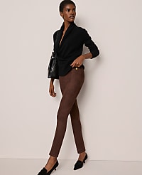 The Polished Legging in Faux Suede carousel Product Image 1