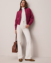 Weekend Cable Bomber Sweater Jacket carousel Product Image 5
