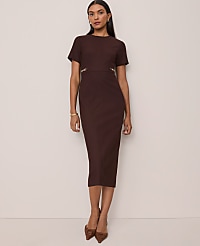 Petite Horsebit Midi Sheath Dress carousel Product Image 1