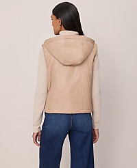 Petite Hooded Puffer Vest carousel Product Image 2