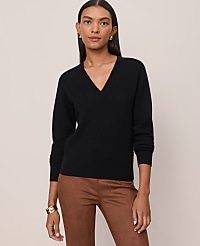 Cashmere V-Neck Sweater carousel Product Image 1