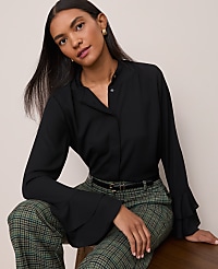 Bell Sleeve Blouse carousel Product Image 1