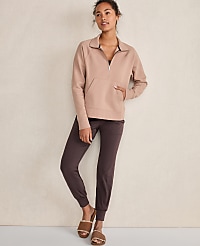 Haven Well Within Organic Cotton Blend Fleece Half Zip Pullover carousel Product Image 3