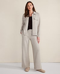 Haven Well Within Tencel Fleece Wide Leg Pintuck Pants carousel Product Image 1