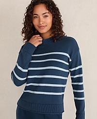 Haven Well Within Organic Cotton Stripe Roll Neck Sweater carousel Product Image 1