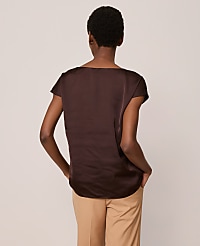 Satin Cowl Neck Top carousel Product Image 2