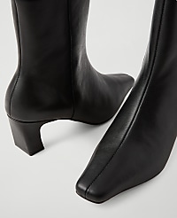 Leather Skinny Heel Bootie carousel Product Image 3