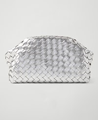 Woven Metallic Clutch carousel Product Image 1