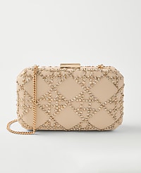Beveled Crystal Embellished Clutch carousel Product Image 1