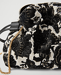 Beaded Mini Drawstring Clutch carousel Product Image 2