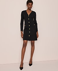 Petite Ponte Blazer Dress carousel Product Image 1