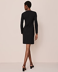 Petite Ponte Blazer Dress carousel Product Image 2