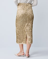 Sequin Column Midi Skirt carousel Product Image 3