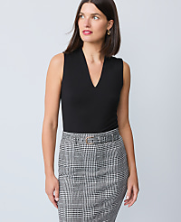 Sleeveless V-Neck Top carousel Product Image 1
