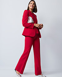 The Flare Trouser in Fluid Crepe carousel Product Image 1
