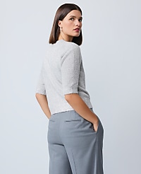 Petite Metallic Sweater Tee carousel Product Image 2
