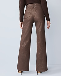 The Petite Shimmer Wide-Leg Jean carousel Product Image 3