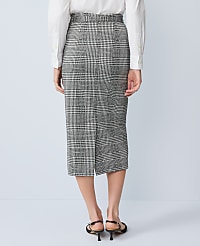 Petite Plaid Belted Midi Pencil Skirt carousel Product Image 3