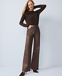 The Petite Shimmer Wide-Leg Jean carousel Product Image 1