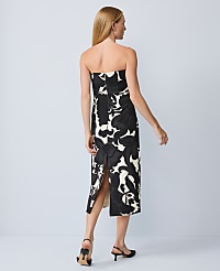 Floral Strapless Midi Dress carousel Product Image 3