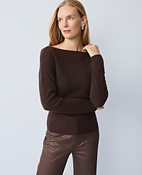 Studio Collection Cashmere Off-The-Shoulder Sweater carousel Product Image 1