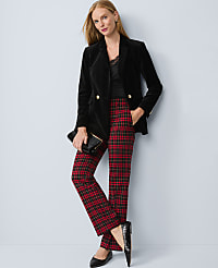 The Petite Sophia Pant in Plaid carousel Product Image 1