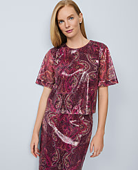 Sequin Paisley Top carousel Product Image 1