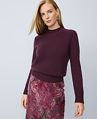 Cashmere Mock Neck Sweater carousel Product Image 1
