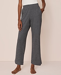Ribbed Wide-Leg Lounge Pants carousel Product Image 1