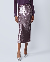 Sequin Column Midi Skirt carousel Product Image 2