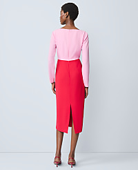 Colorblock Twist Midi Dress carousel Product Image 2