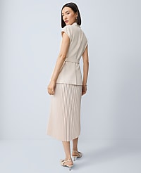Crepe Blazer Wrap Midi Dress carousel Product Image 2