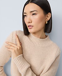 Cashmere Mock Neck Sweater carousel Product Image 1