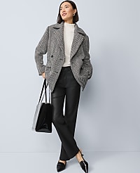 Herringbone Double Breasted Peacoat carousel Product Image 2