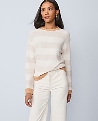 Petite Weekend Striped Crew Neck Sweater carousel Product Image 1