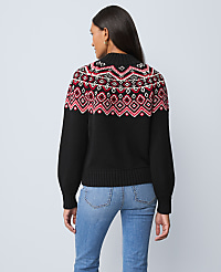 Weekend Fair Isle Mock Neck Sweater carousel Product Image 3