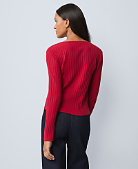 Petite Weekend Crew Neck Cardigan carousel Product Image 2