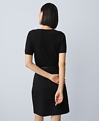 Petite Ponte Belted A-Line Skirt carousel Product Image 3