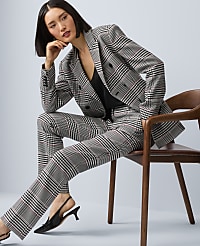 The Petite Sophia Pant in Plaid carousel Product Image 2