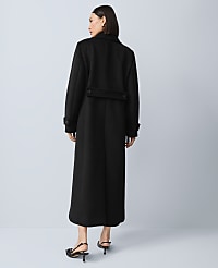 Fitted Double Breasted Long Coat carousel Product Image 2