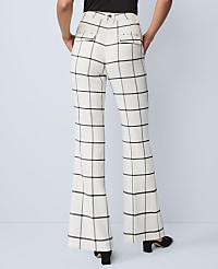 The Petite Slim Flare Trouser In Windowpane carousel Product Image 3