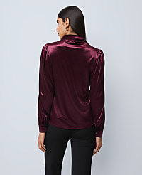 Petite Velvet Button Down Shirt carousel Product Image 2
