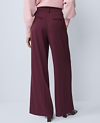 The Pleated Wide-Leg Pant in Bi-Stretch carousel Product Image 4